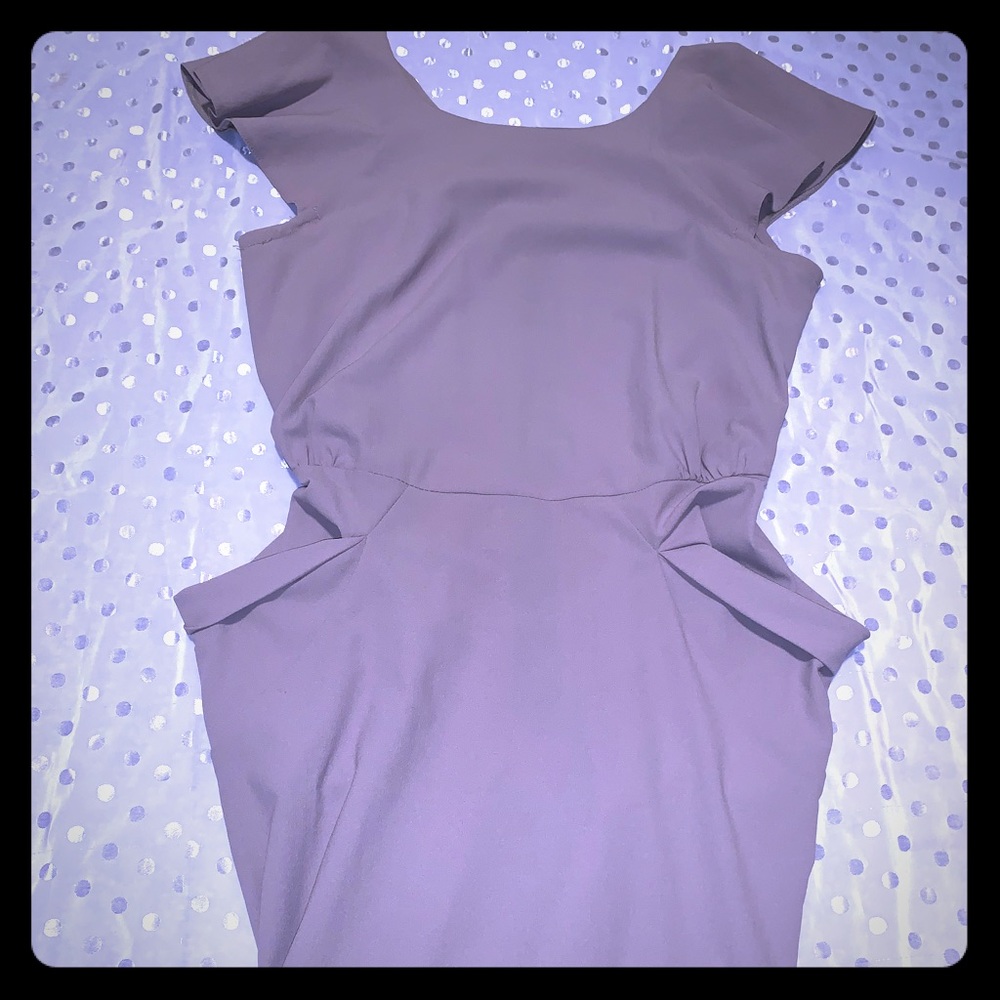 🌸 topshop taupe dress with structure pockets